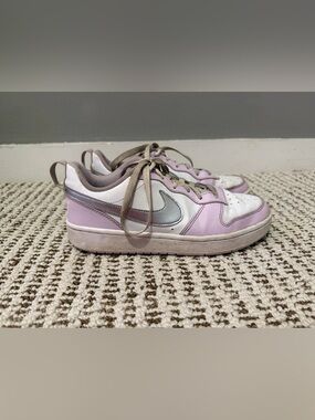 Nike Purple Silver Dunks 6 Youth